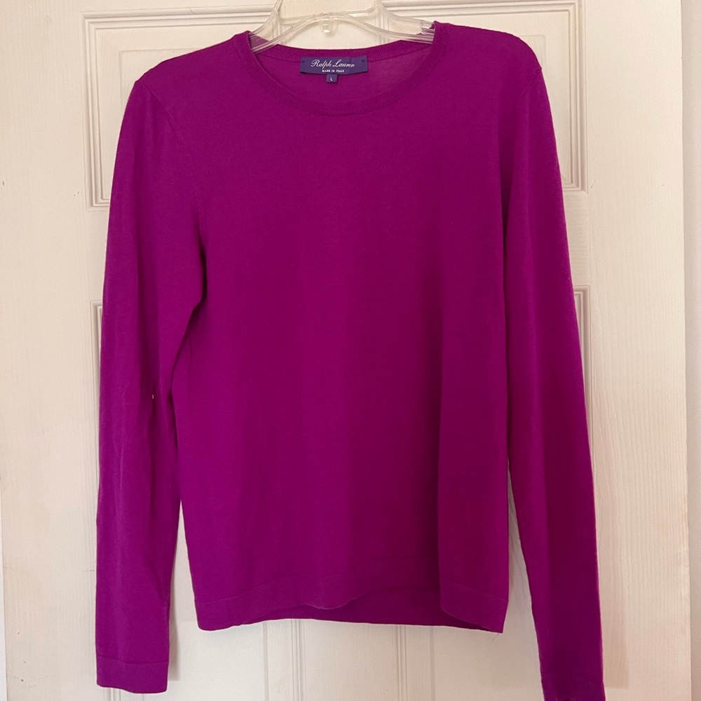Ralph Lauren purple label cashmere Italy pull large